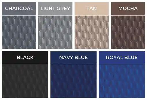 Range of colors of our pool covers