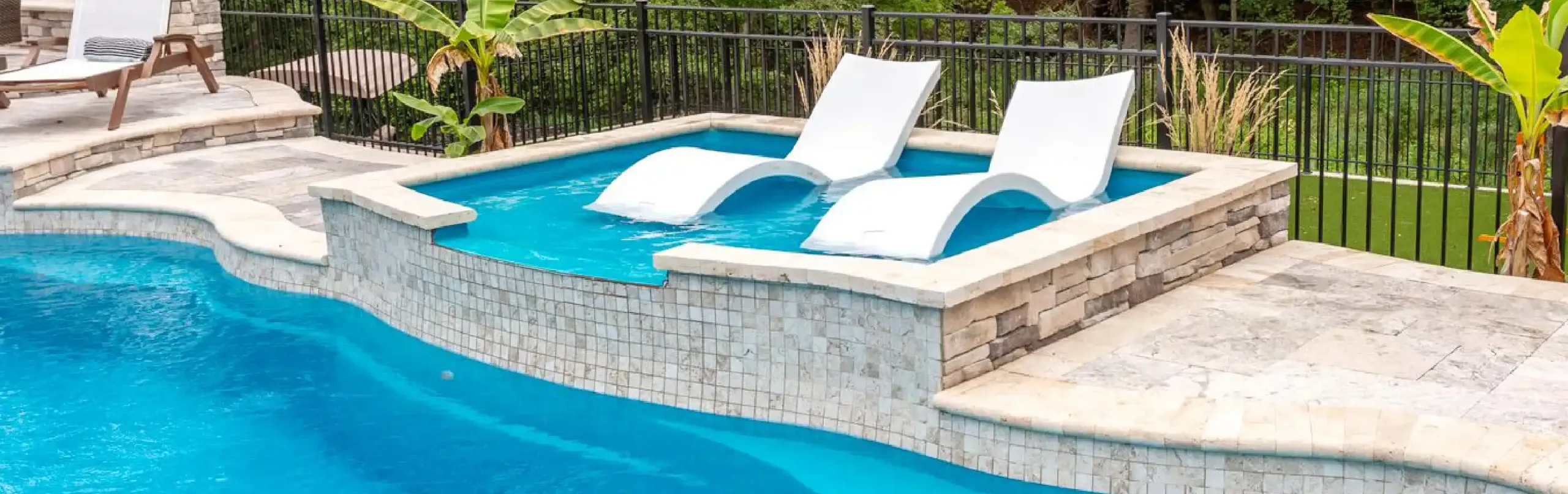 Tanning Ledges from Aviva Pools Nashville South