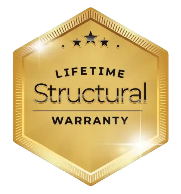 Lifetime structural warranty